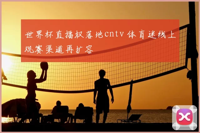 世界杯直播权落地cntv 体育迷线上观赛渠道再扩容